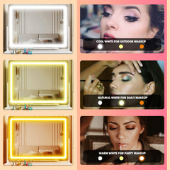 Control táctil frontal de Gvnkvn para cambiar temperatura de color y brillo.