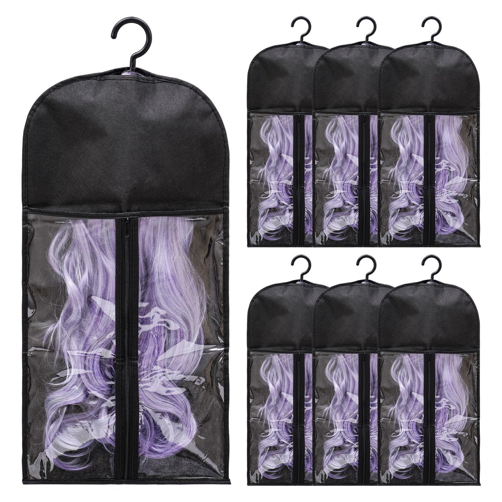 Hadwoer porta-pelucas 6-pack para organizar varias pelucas sin enredos