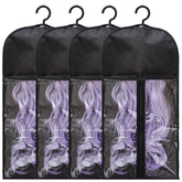 Hadwoer almacenamiento extensiones pelo 4-pack: organiza y protege las pelucas.