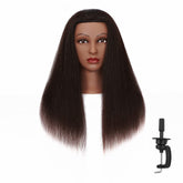 Hairingrid cabeza maniquí de 16 pulgadas con cabello real para entrenamiento profesional.