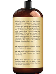 Handcraft Blends aceite de albaricoque en cabello, brillo natural y manejo fácil