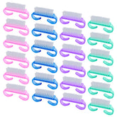 HANWER cepillos de manicura multicolores para uñas, 24 piezas, limpieza precisa.