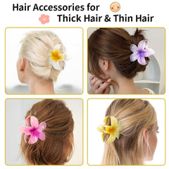 Pinza floral de estilo tropical HAPTIME para combinar con prendas coloridas.