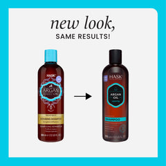 HASK Argan Condicionador Reparador: cabello suave y manejable tras lavado.
