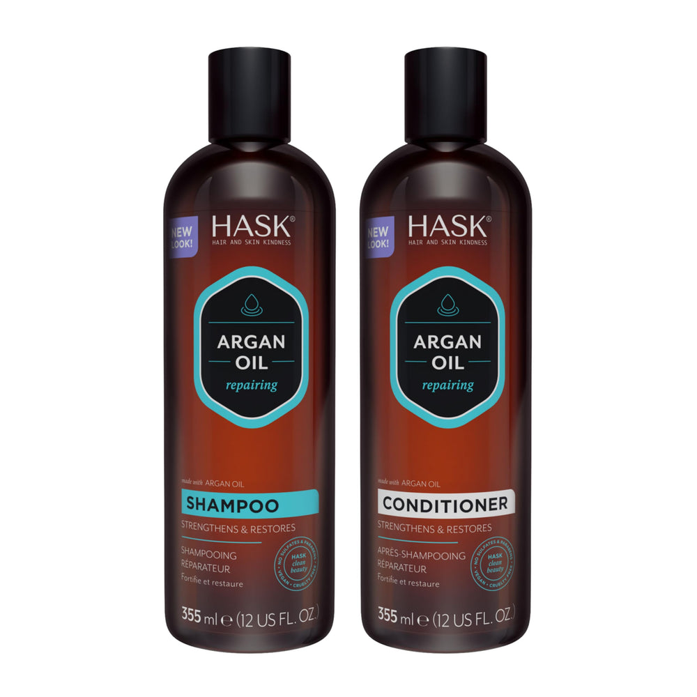 HASK Argan Shampoo Reparador: cabello más suave y reparado gracias al aceite de argán.