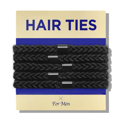 Elásticos Havhaf para cabello masculino, enfoque trenzado, ideal para moños durante el entrenamiento.