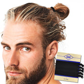 HAVHAF nudos-pasadores para cabello masculino negro, 5 piezas, evitan marcas.