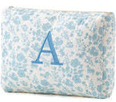 HBselect bolsa maquillaje acolchada floral grande para viaje y uso diario