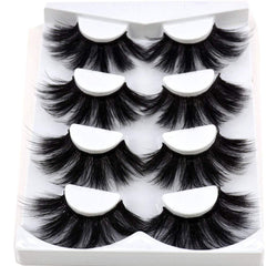 HBZGTLAD Pestañas 3D visón criss-cross 25mm para un look impactante