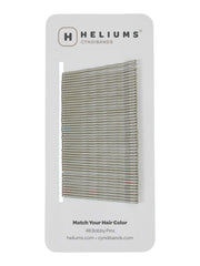 Heliums horquillas gris mate 2 pulgadas, onduladas, ideal para recogidos discretos.