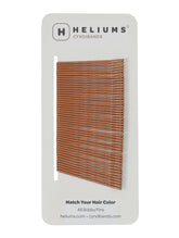 Heliums horquillas jengibre ondulado 2 pulgadas, agarre seguro para mechones rojos