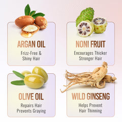 Herbishh mascarilla de argán en sobre individual para cabello suave y nutrido.