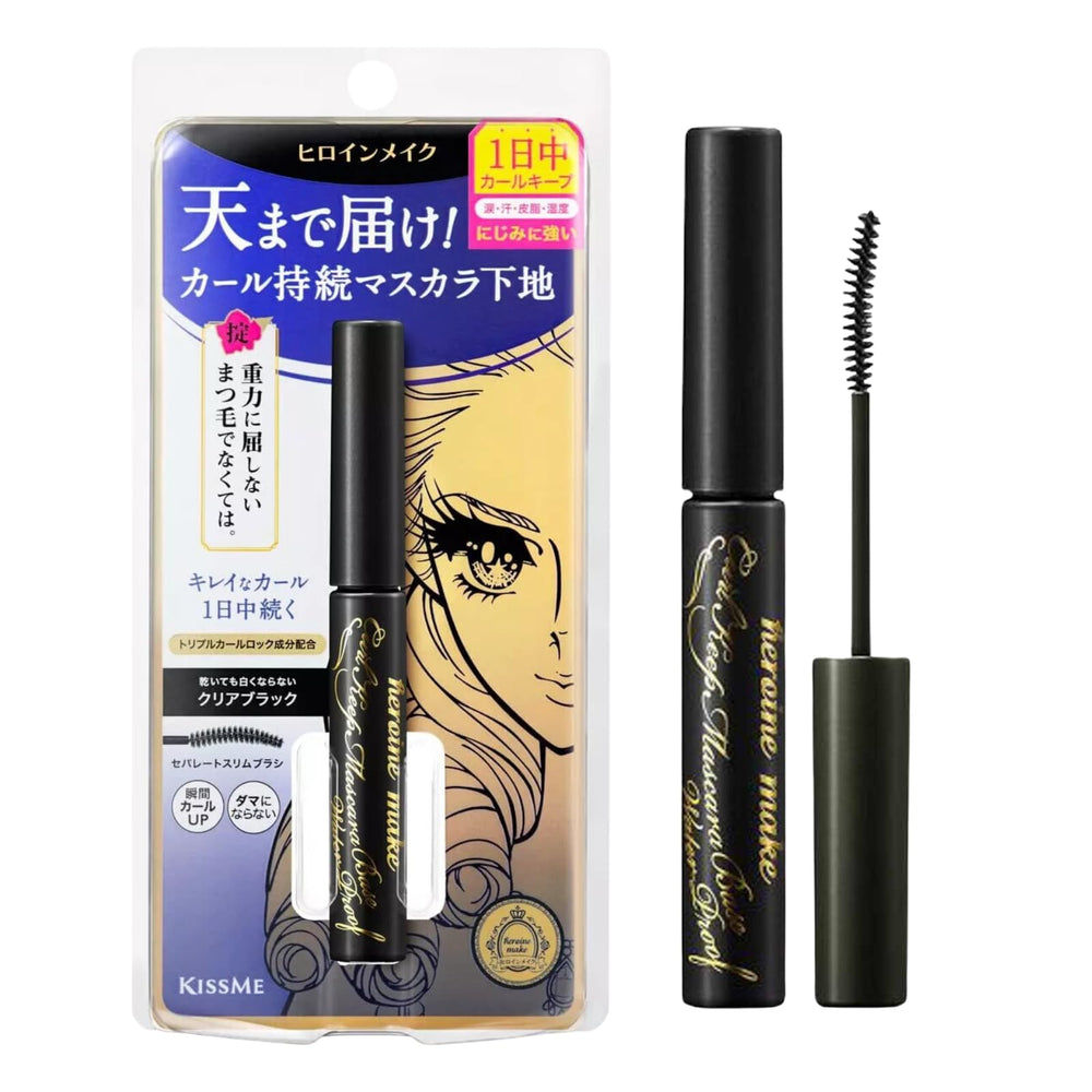 Heroine Make Base Mascara Transparente con cepillo curvo para rizar y definir pestañas