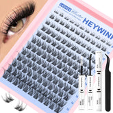 HEYWINK kit-diy-extensiones-pestanas-naturales-8-18mm para uso diario con acabado natural.