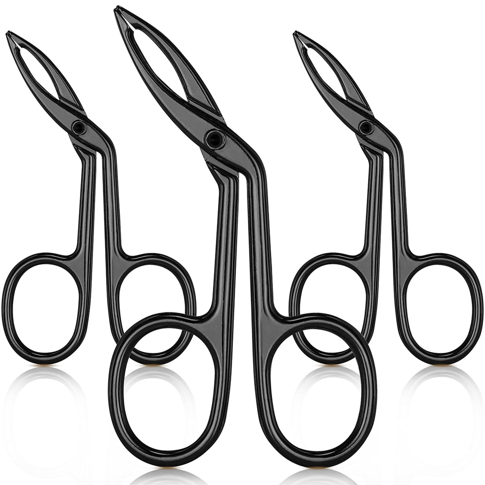 Tijeras Hicarer para cejas con punta recta, precisión para dar forma.