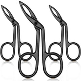 Tijeras Hicarer para cejas con punta recta, precisión para dar forma.