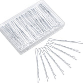 Pinzas para cabello Hicarer blancas de 2,2 pulgadas para fijar peinados con firmeza.