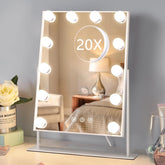 Espejo HIEEY con 12 bombillas para iluminación perfecta al maquillar