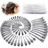 HiJeaton pinza pico de pato de metal plateada para fijar secciones sin tirar del cabello