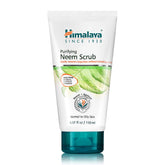 Himalaya exfoliante purificador Neem, empaque frontal para piel limpia