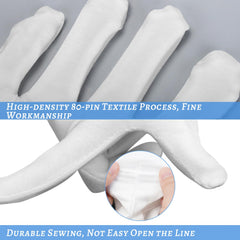 Guantes HMNYSOL de algodón suave con textura agradable para uso diario.