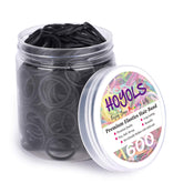 Hoyols banda elástica negra, 20 mm, para peinados duraderos.