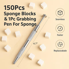HomTop boligrafo agarrador: agarre seguro para aplicar esponjas sin manchar.