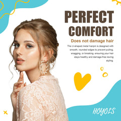 HOYOLS horquillas U 6 cm, tamaño versátil para distintos estilos
