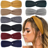 Diadema Huachi con nudo twist para peinado cómodo y estilo moderno.