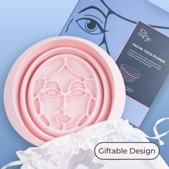 Icy-Mojo cara en hielo, experiencia de enfriamiento facial revitalizante y cómodo.