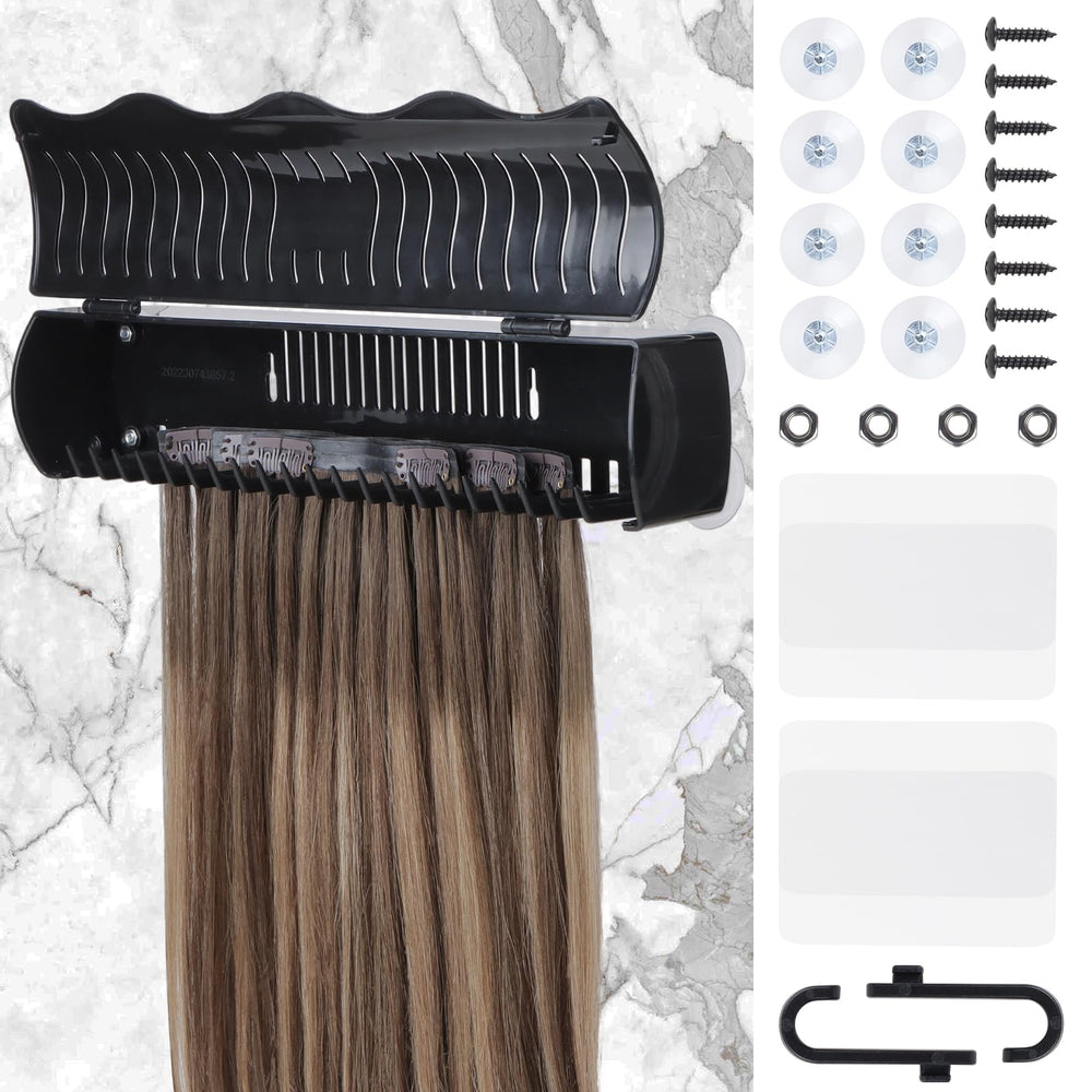 IDN Beauty soporte para extensiones de cabello con cuatro modos para lavado y peinado.