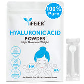 iFEiER polvo hialuronico cosmético, preparado para serum suave en casa.