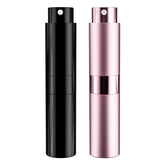 IKSKEY botellas de perfume de viaje 8 ml en negro, ligeras y portátiles