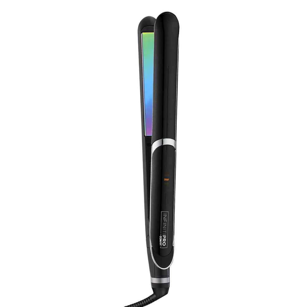 Plancha InfinitiPro de Conair, titanio arcoíris 1 pulgada para deslizamiento suave