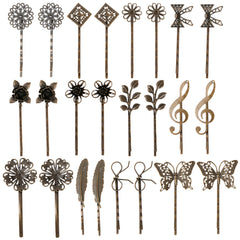 inSowni prendedores-bronce-vintage-hojas: accesorio elegante para peinados diarios