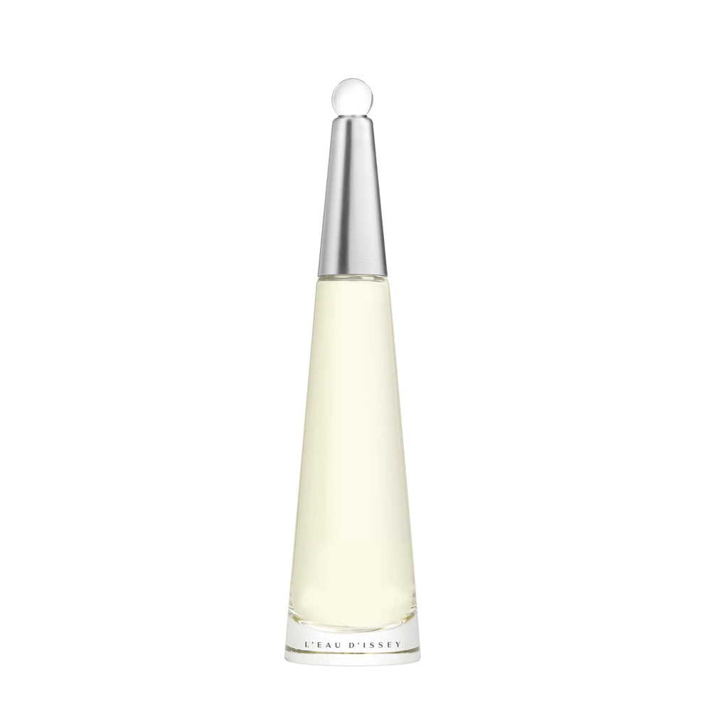 Issey Miyake L'Eau d'Issey: botella frente, aroma floral fresco para el día a día.