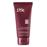 ITK Mascarilla arcilla cambio color, aplicación suave para piel limpia y poros listos para respirar.