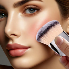 Pelo suave Jaasuee para maquillaje: tacto sedoso en piel.