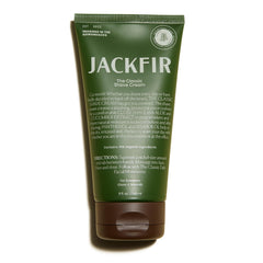 Jackfir Crema de Afeitado Clásica en tubo para cobertura suave y protectora.