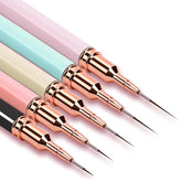 Pinceles delineadores JASSINS para líneas finas en uñas.
