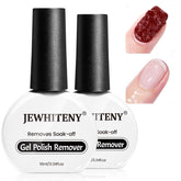 JEWHITENY removedor esmalte gel, dos botes de 10 ml para casa.