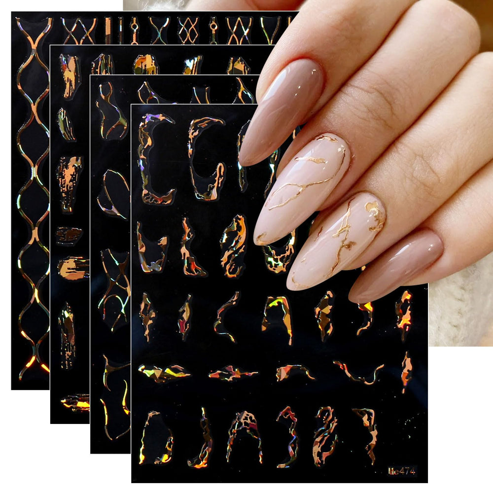 jmeowio: uñas con diseño mármol de 9 hojas para acabado elegante y rápido