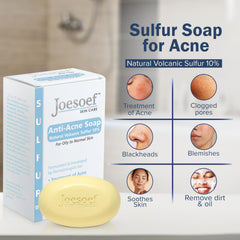 JOESOEF SKIN CARE Jabon sulfur barra detalle textura suave para piel sensible