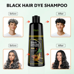 Aplicación fácil de JUANCHI para cabello negro en 15-20 minutos en casa.