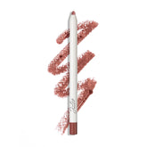Lápiz retráctil Julep Velvet Mauve delineando labios con color cremoso.