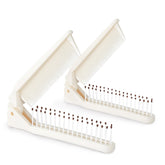 Peine plegable doble de Jurrissa cerrado, ideal para bolso y viaje.