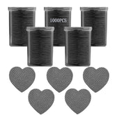 Jusbuya toallitas sin pelusa para uñas con forma de corazón, altas absorbentes y sin residuos.