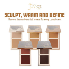 Juvia's Place Bronzed Duo: aplicación controlada para definir contornos con dos tonos.