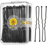 KANPRINCESS pinzas en forma de U de 2,4 pulgadas con caja, almacenamiento práctico.