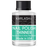 Karlash diluyente para esmalte: botella compacta para restaurar consistencia y aplicación uniforme.